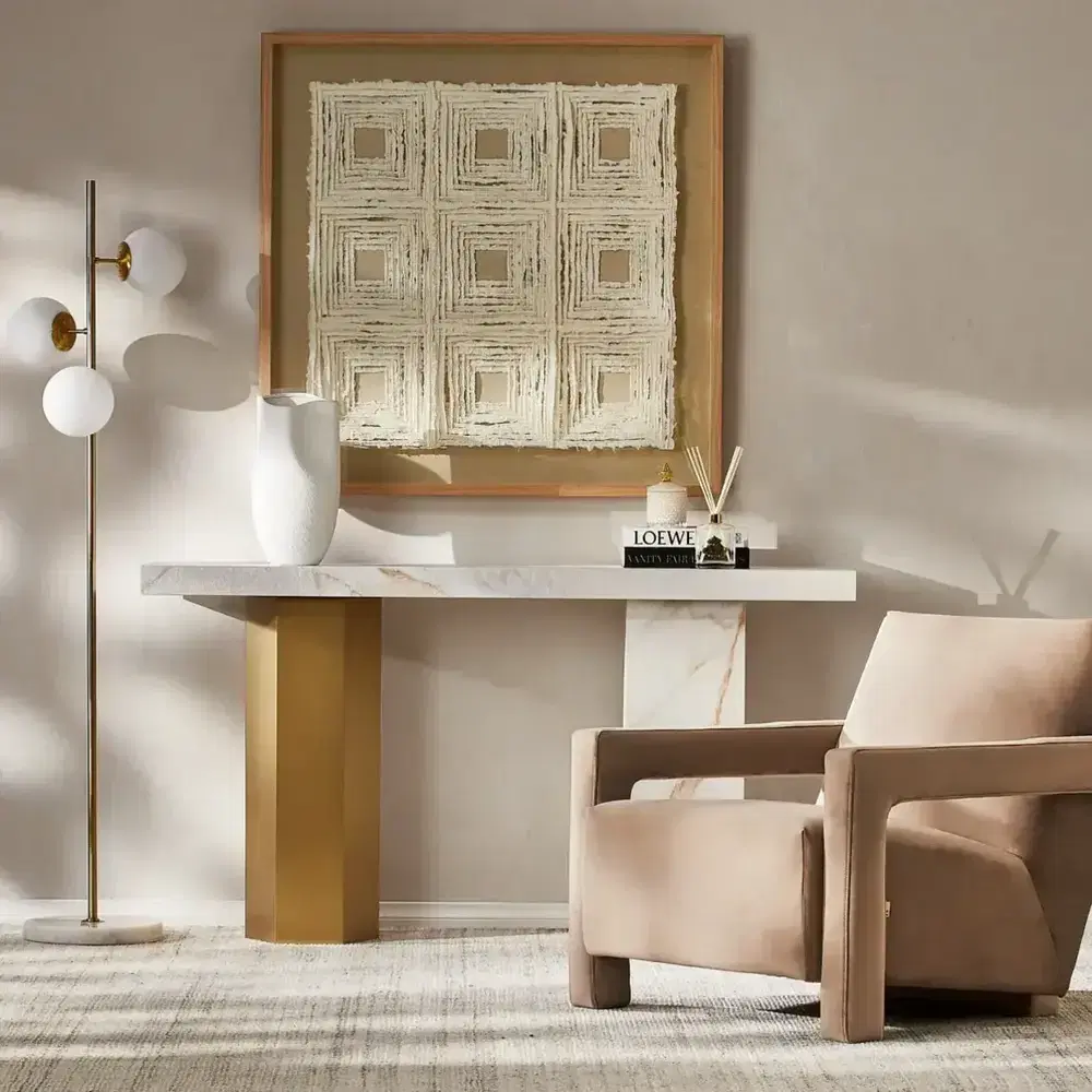 Stellan Beige Velvet Occasional Chair - Beige Velvet Arms