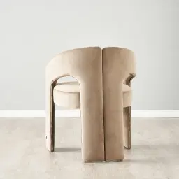 Delaney Beige Velvet Dining Chair