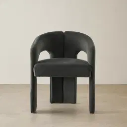 Delaney Charcoal Velvet Dining Chair