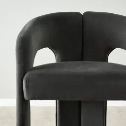 Delaney Charcoal Velvet Dining Chair