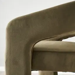 Delaney Olive Green Velvet Dining Chair