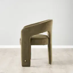 Delaney Olive Green Velvet Dining Chair