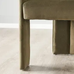 Delaney Olive Green Velvet Dining Chair