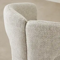Delaney Dove Grey Woven Fabric Dining Chair