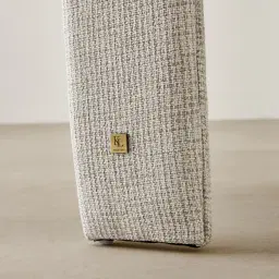 Delaney Dove Grey Woven Fabric Dining Chair