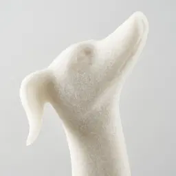 Rover White Color Dog Statue	