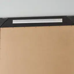 Embry Black Rectangle Wooden Mirror 120x100cm