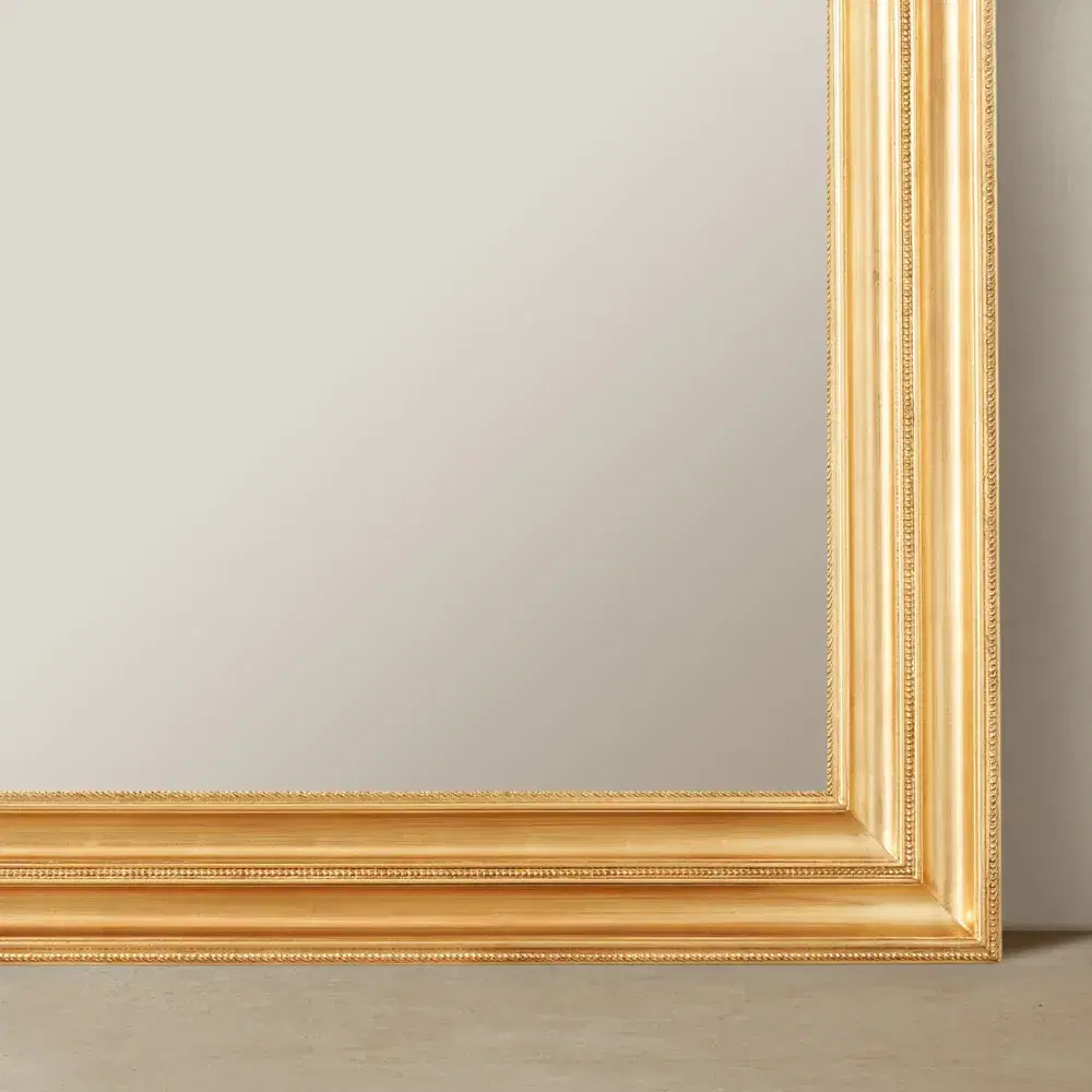 Calliope Antique Gold Square Wooden Mirror