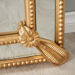 Von Antique Gold Rectangle Wooden Mirror 200x100cm