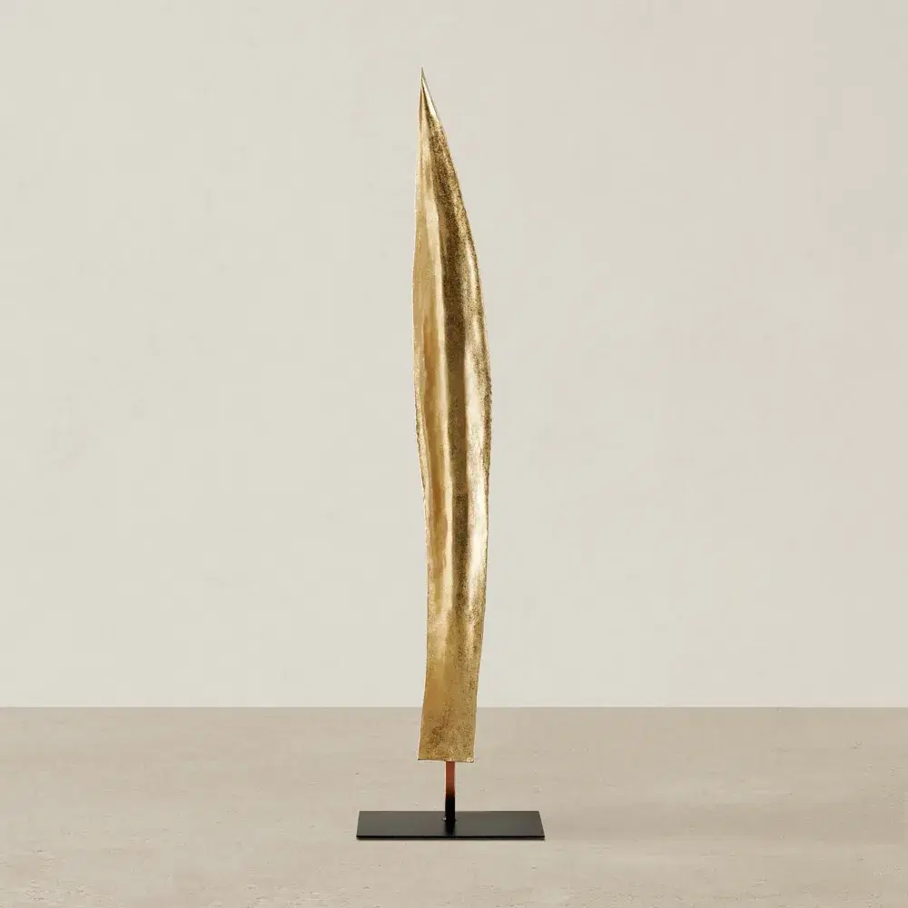 Golden Leaf Resin Metal Stand 120cm