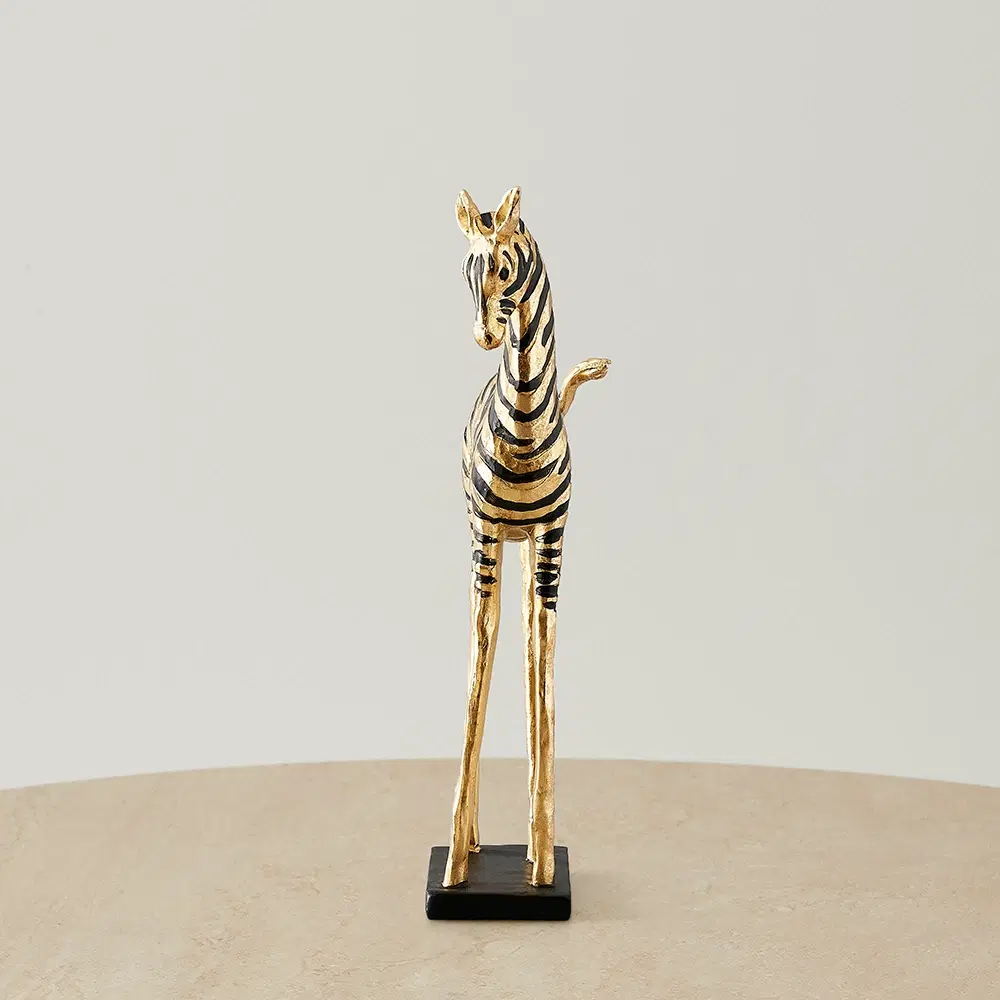 Golden Zebra Decorative