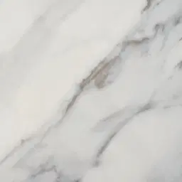 Archie Black Round Side Table with White Sintered Stone Top