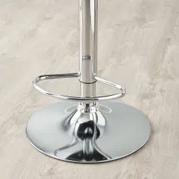 Mateo Carbon Black Vegan Leather Bar Stool