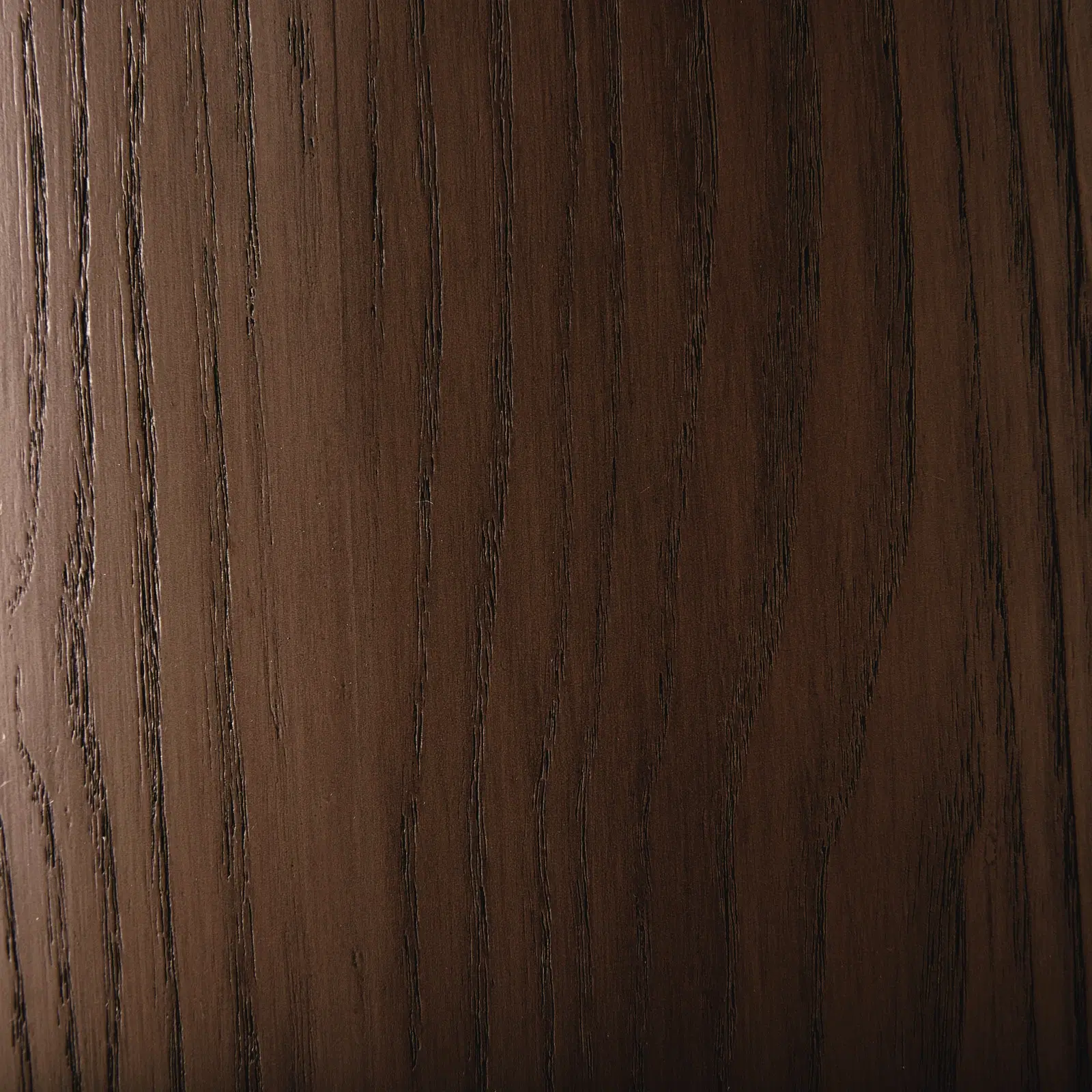 Terzetto Pandora Brown Sintered Stone Curved Dining Table - Dark Brown Ash Legs