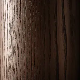 Terzetto Pandora Brown Sintered Stone Console Table - Dark Brown Ash Legs