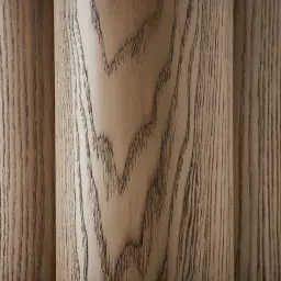 Terzetto Pandora Brown Sintered Stone Round Side Table - Medium Brown Wooden Legs