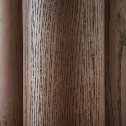 Terzetto Pandora Brown Sintered Stone Round Side Table - Dark Brown Ash Legs