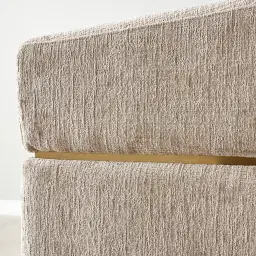 Malta II Beige Latte Chenille Fabric Occasional Chair