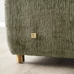 Malta II Green Chenille Fabric Occasional Chair