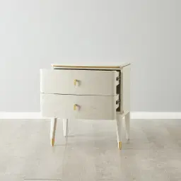 Beckham White Bedside Table