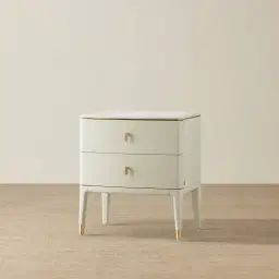 Beckham White Bedside Table