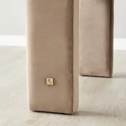 Sabrina II Beige Velvet Dining Chair