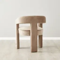 Sabrina II Beige Velvet Dining Chair