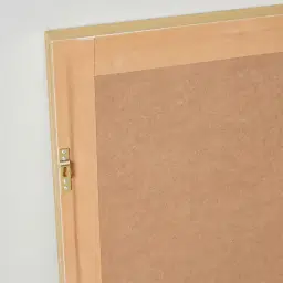 Feather Shadow Box with Light Brown Frame