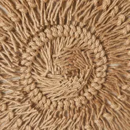 Cycles Hemp Rope Shadow Box with Light Brown Frame