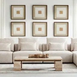 Monolith Natural Cream Travertine Coffee Table