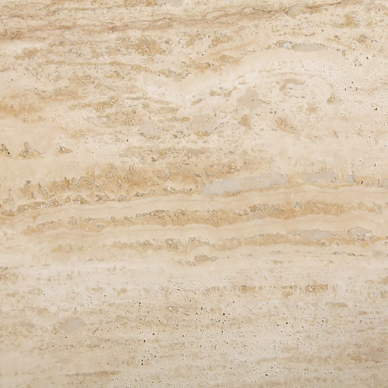 Monolith Natural Cream Travertine Side Table