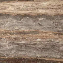 Monolith Natural Silver-Grey Travertine Side Table