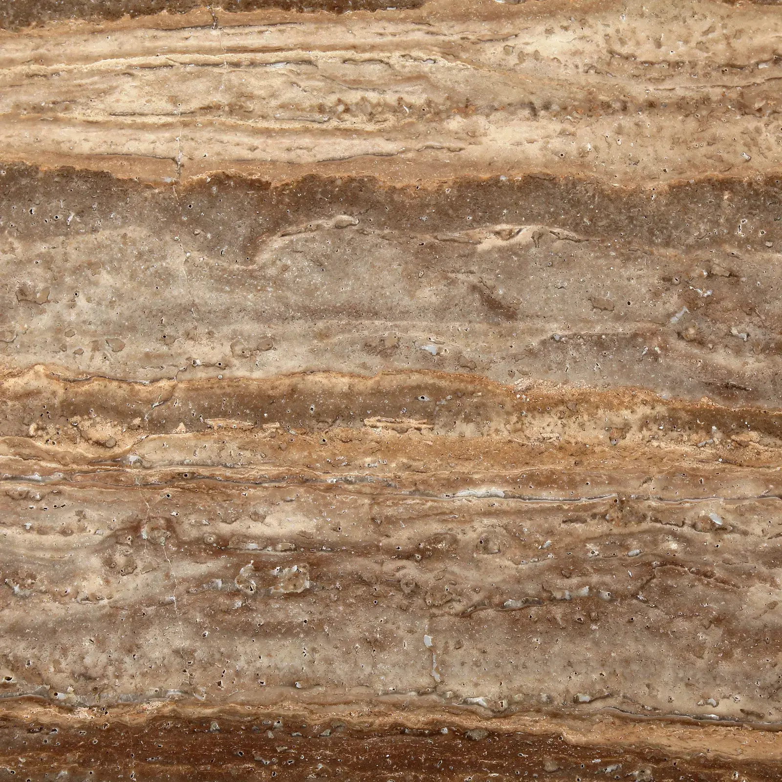 Monolith Natural Silver-Grey Travertine Side Table