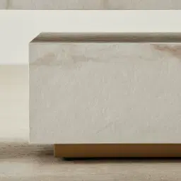 Thames Calacatta Oro - White Sintered Stone Entertainment Unit