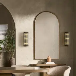 Dave Brushed Gold Glass Rod Wall Lamp