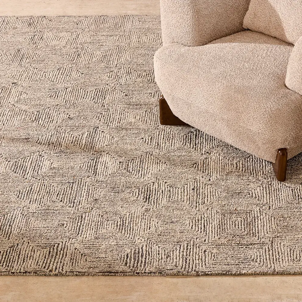 Messina Warm Sand Floor Rug - Large 250cm x 350cm