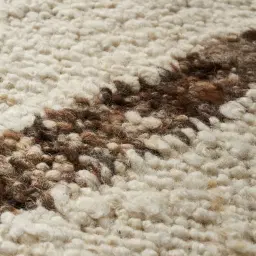 Genesis Ivory Brown Floor Rug - Small 160cm x 230cm