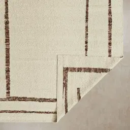 Genesis Ivory Brown Floor Rug - Medium 200cm x 300cm