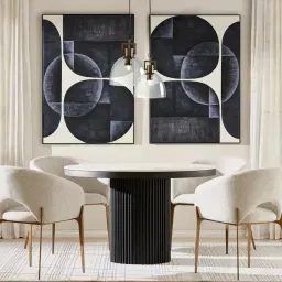 Polina Dove Grey Fabric Dining Chair - Brushed Bronze Legs