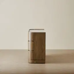 Terzetto Pandora Brown Sintered Stone 6-Drawer Dresser - Medium Brown Wood