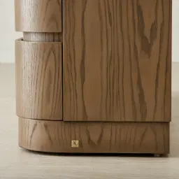 Terzetto Pandora Brown Sintered Stone 6-Drawer Dresser - Medium Brown Wood