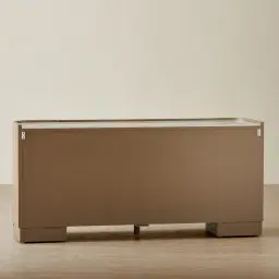 Terzetto Pandora Brown Sintered Stone 4-Door Sideboard - Medium Brown Wood