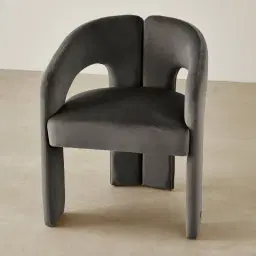 Delaney II Charcoal Velvet Dining Chair