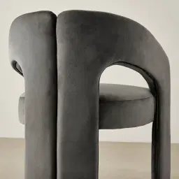 Delaney II Charcoal Velvet Dining Chair