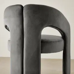 Delaney II Charcoal Velvet Dining Chair