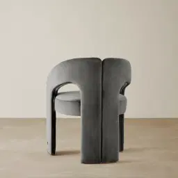 Delaney II Charcoal Velvet Dining Chair