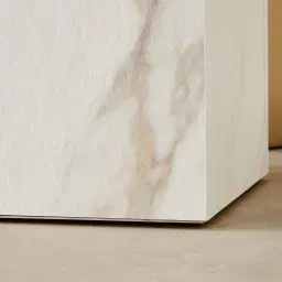 Thames II Calacatta Oro - White Sintered Stone Dining Table