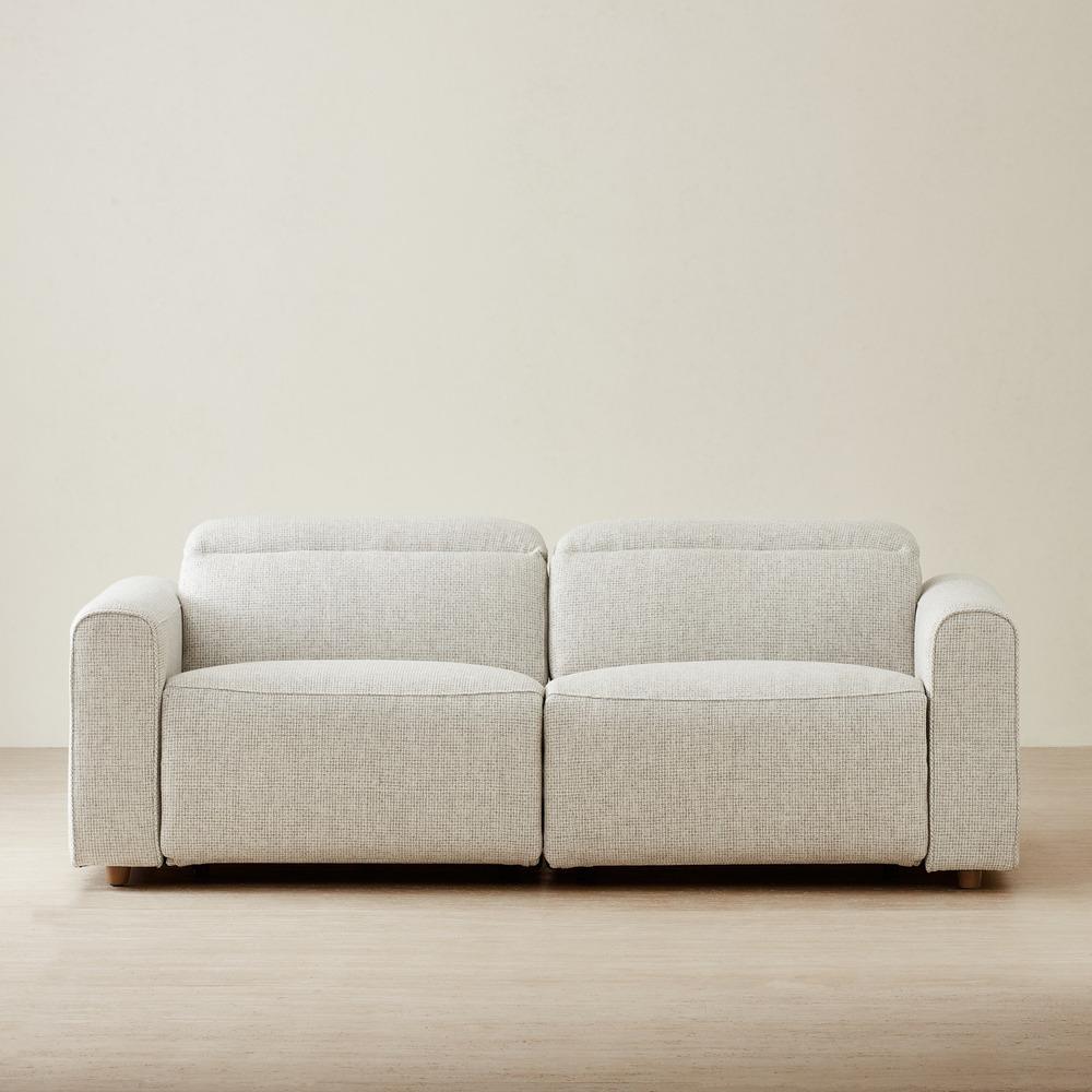 Jamie II Dove Grey Woven Fabric 3-Seater Electric Recliner