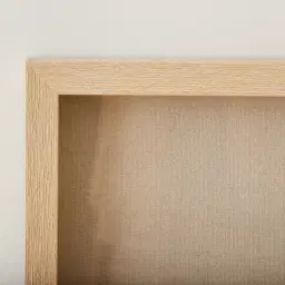 Maru Paper Pulp Shadow Box with Wood Color PS Frame