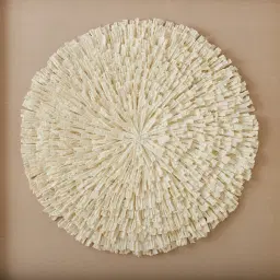 Maru Paper Pulp Shadow Box with Wood Color PS Frame